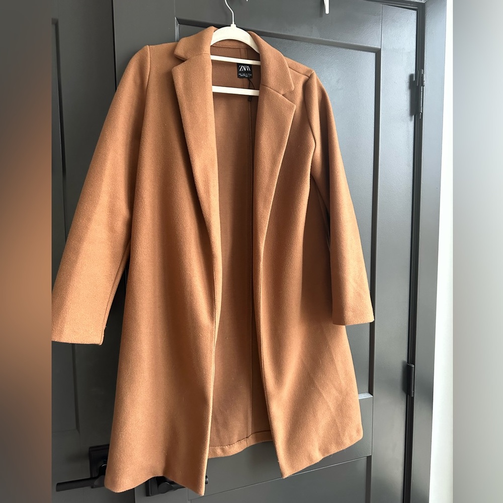 ZARA Felt Texture Coat